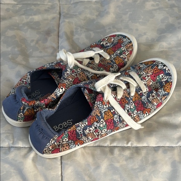 Skechers BOBS Colorful Cartoon Print Sneakers - Picture 1 of 1